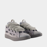 Curb Monocolor Sneakers - Lanvin - Leather - Grey