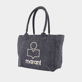 Yenky Zipped Gz Shopping Bag - Isabel Marant - Cotton - Faded Black