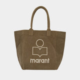 Yenky Gz Shopper Bag - Isabel Marant - Cotton - Khaki