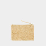 Praia Pouch Gc Pouch - Isabel Marant - Raffia - Beige