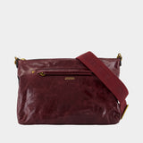 Nessah Gz Crossbody - Isabel Marant - Leather - Burgundy