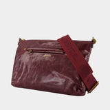 Nessah Gz Crossbody - Isabel Marant - Leather - Burgundy