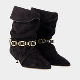 Edrik Rings ankle boots - Isabel Marant - Leather - Black