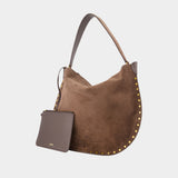 Oskan Soft Shoulder Bag - Isabel Marant - Leather - Brown