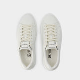 B-Court Sneakers - Balmain - Leather - White