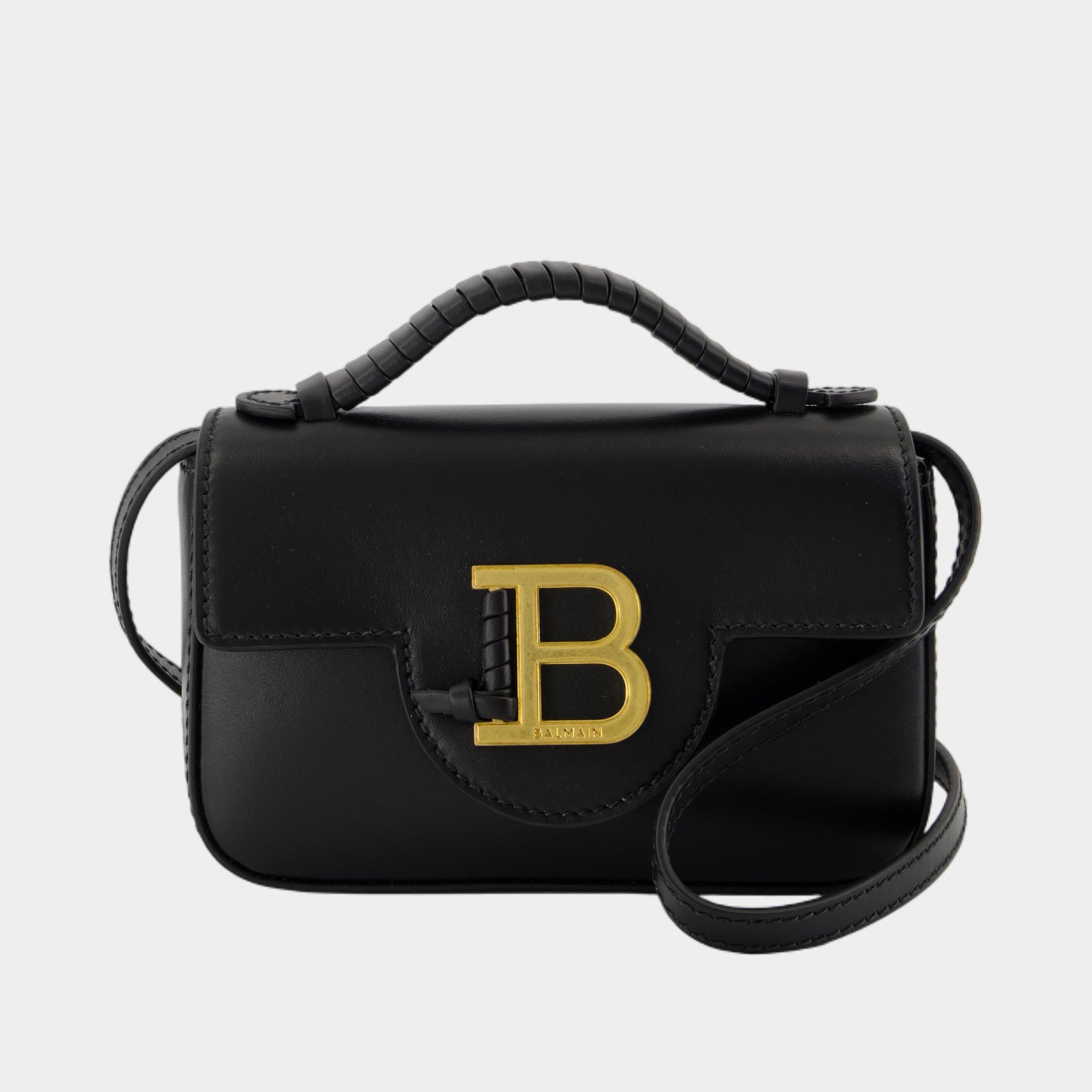 B-Buzz Mini 17 Crossbody Balmain Leather Black - Main Image