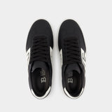Swan Sneakers - Balmain - Leather - Black/White