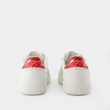 Swan Sneakers - Balmain - Leather - Red/White