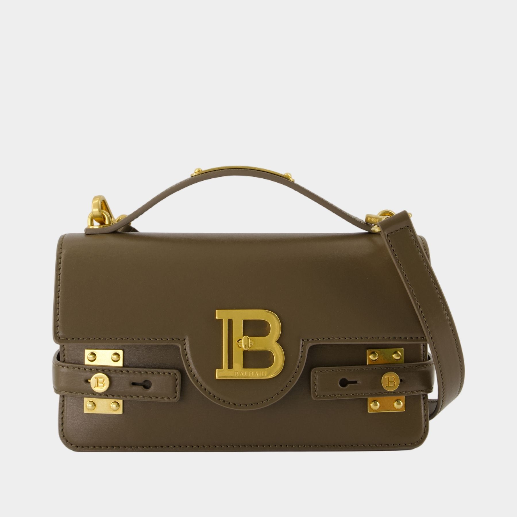 ショルダーバッグ・ポシェット B-Buzz 24 Shoulder Bag - Balmain - Leather - Khaki B-Buzz 24 Shoulder Bag - Balmain - Leather - Khaki