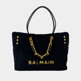 1945 Soft Sponge Shopper Bag - Balmain - Synthetic - Black