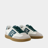 Balmain Swan Sneakers - Balmain - Leather - Green