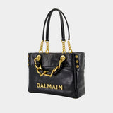 1945 Soft Small Shopper Bag - Balmain - Leather - Black