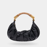 Ebene Medium Bag - Balmain - Leather - Black