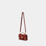 B-Buzz 24 Shoulder Bag - Balmain - Leather - Red