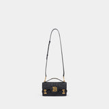 B-Buzz 24 Shoulder Bag - Balmain - Leather - Black