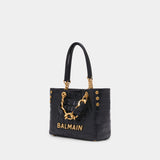 1945 Soft Small Shopper Bag - Balmain - Leather - Black