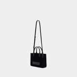B-Army Small Shopper Bag - Balmain - Leather - Black