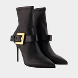 Anthem Ankle Boots - Balmain - Leather - Black