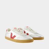 Volley Sneakers - Veja - Leather - Silver