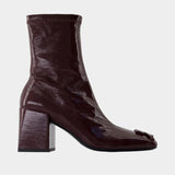 Reedition Ankle Boots - Courreges - Leather - Burgundy