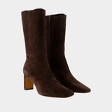 Elsa Ankle Boots - Rouje - Leather - Brown