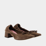 Nicoise Pumps - Rouje - Leather - Brown