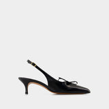 Milanaise Pumps - Rouje - Leather - Black