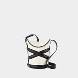 Hobo Bag The Curve - Alexander Mcqueen - Leather - White