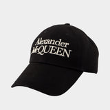 Stacked Hat - Alexander Mcqueen -  Black/Ivory - Cotton