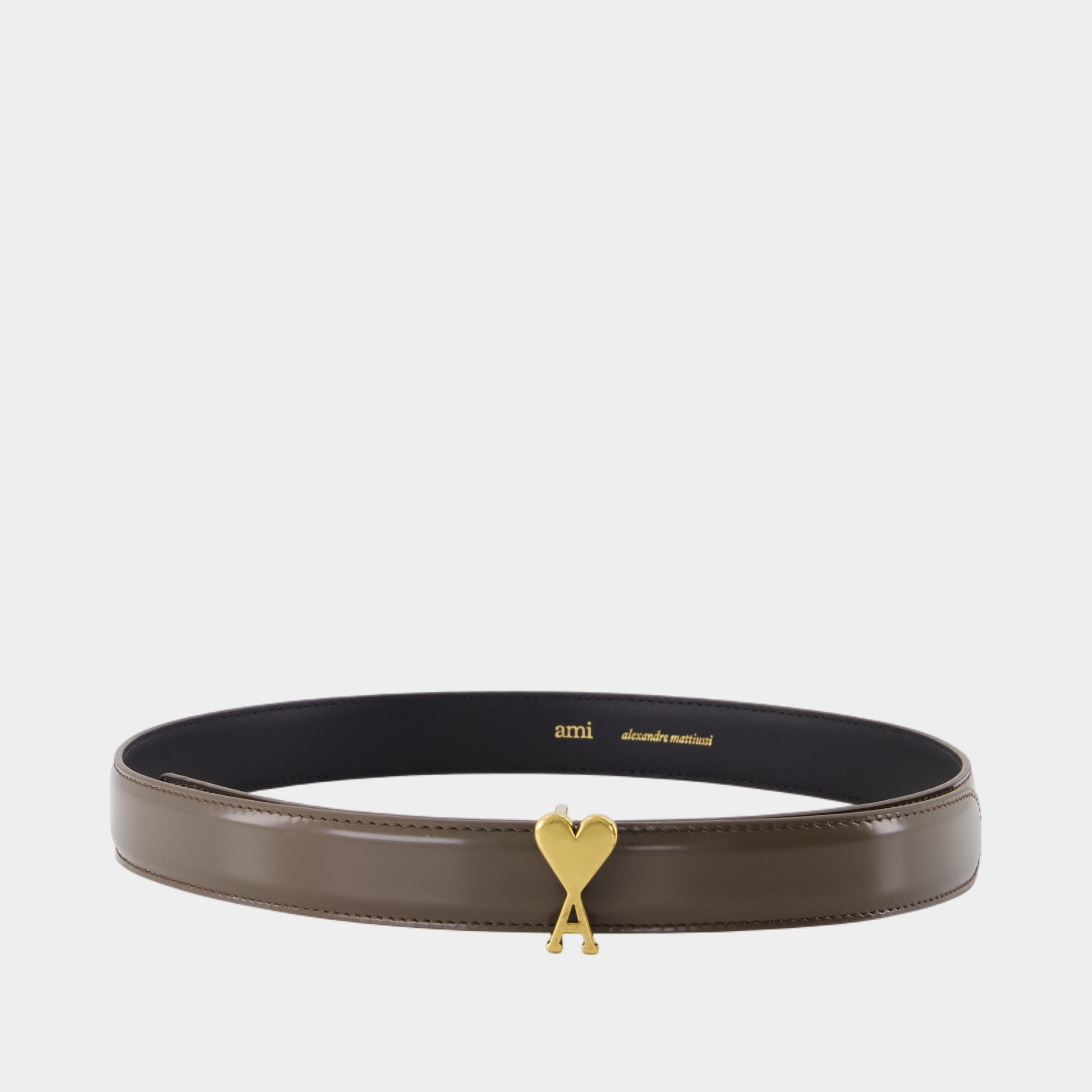 Adc Belt 25- AMI Paris - Leather - Brown