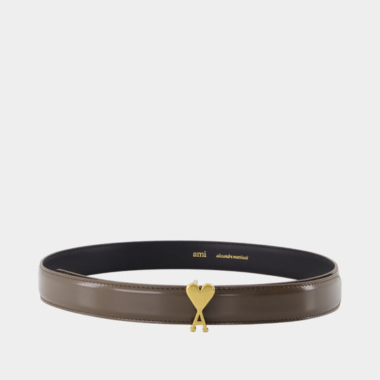 Adc Belt 25- AMI Paris - Leather - Brown