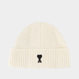 Adc Beanie - AMI Paris - Wool - White