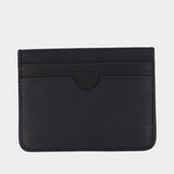 Card case - AMI Paris - Leather - Black