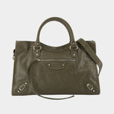 Le City Medium Purse - Balenciaga - Leather - Green