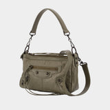 Le City Moto Mini Shoulder Bag - Balenciaga - Leather - Khaki