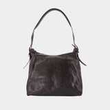 Belted Hobo Shoulder Bag - Lemaire - Canvas - Brown