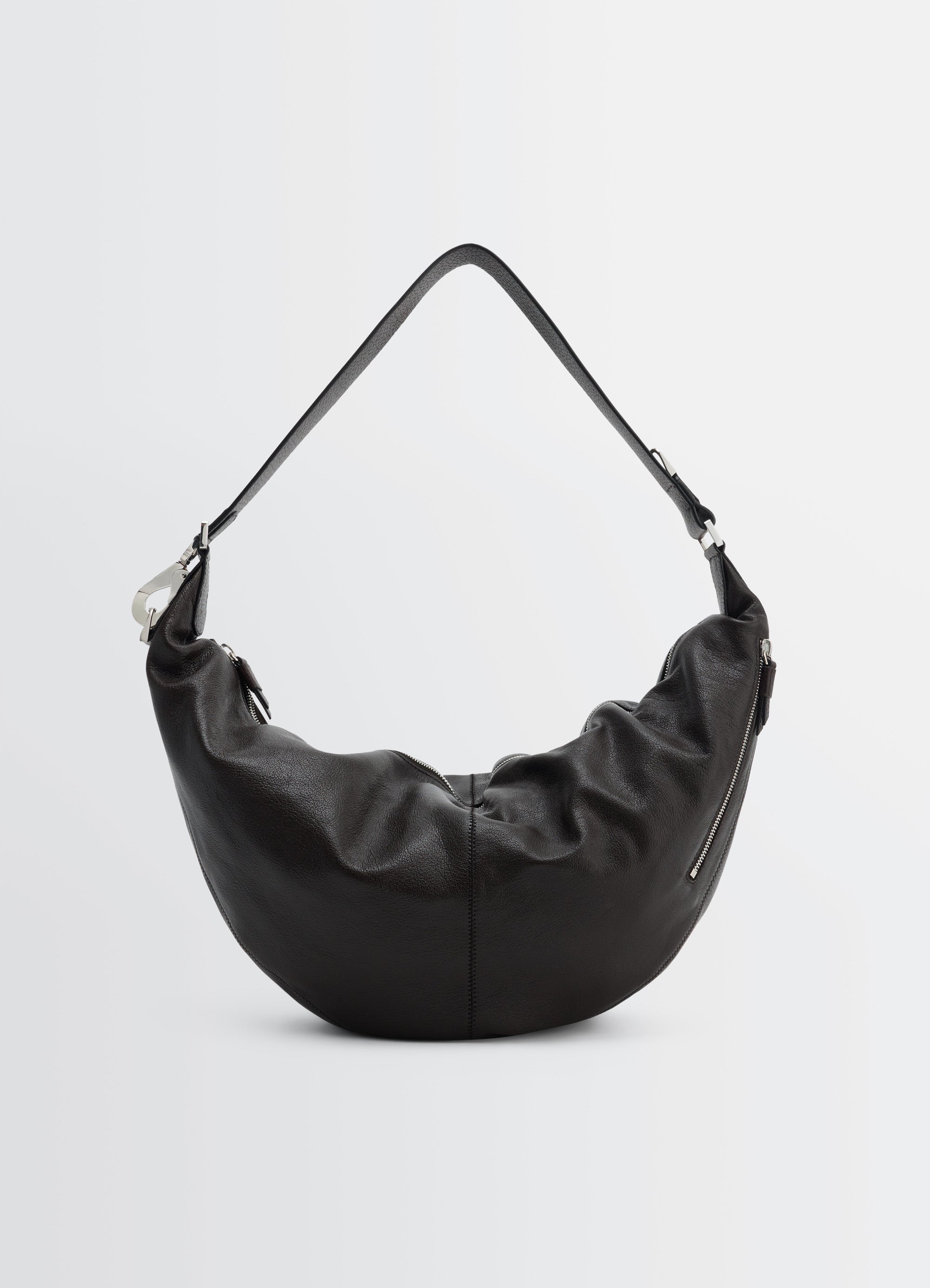 LEMAIRE: Brown XL Quiver Clip Bag | LEMAIRE 25AW QUIVER CLIP BAG 