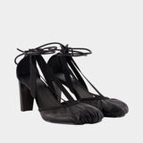 Pedille 80 Sandals - Lemaire - Leather - Black
