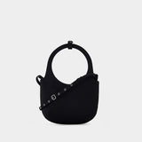 Holy Shoulder Bag - Courreges - Satin - Black