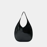 Flat Holy Shoulder Bag - Courreges - Leather - Black