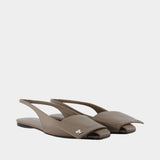 Fold sandals - Courreges - Leather - Brown