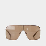 24 Sunglasses - Courreges - Metal - Brown