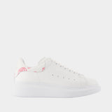 Oversized Sneakers - Alexander McQueen - Leather - White