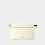 La Pochette Rond Carré - Jacquemus - Leather - White