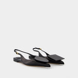 Duelo P Slingbacks - Jacquemus - Leather - Black