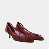 Tourni B Pumps - Jacquemus - Leather - Burgundy