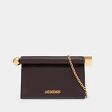 La Petite Pochette Rond Carré - Jacquemus - Leather - Brown