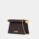 La Petite Pochette Rond Carré - Jacquemus - Leather - Brown