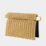 La Petite Pochette Rond Carre - Jacquemus - Synthetic - Beige