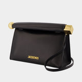 Le Sac Rond Carre - Jacquemus - Leather - Black